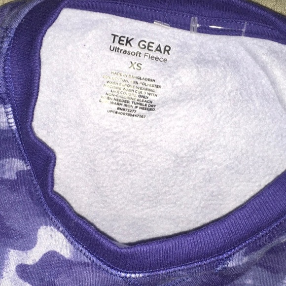 Tek Gear size xs 60% cotton 40% polyester ultra soft fleece sweatshirt b… - Picture 9 of 16